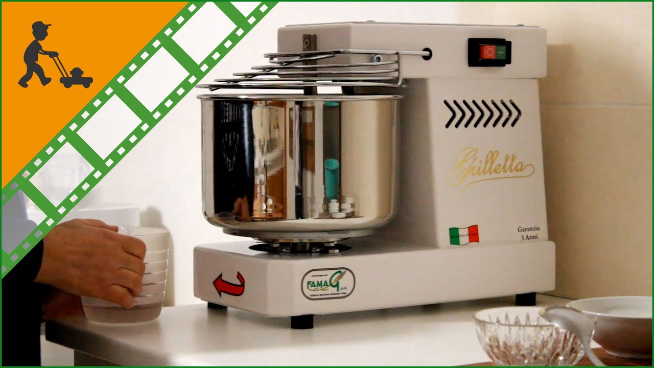 Funktionsvideo - Einphasiger Spiralkneter Famag Grilletta IM 5 - (5 Kilos) zum Hausgebrauch