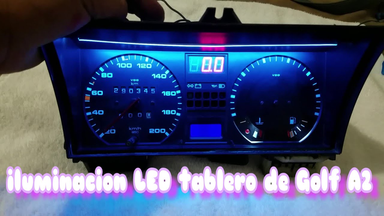 como modificar tablero, cluster de golf A2 o jetta A2. 