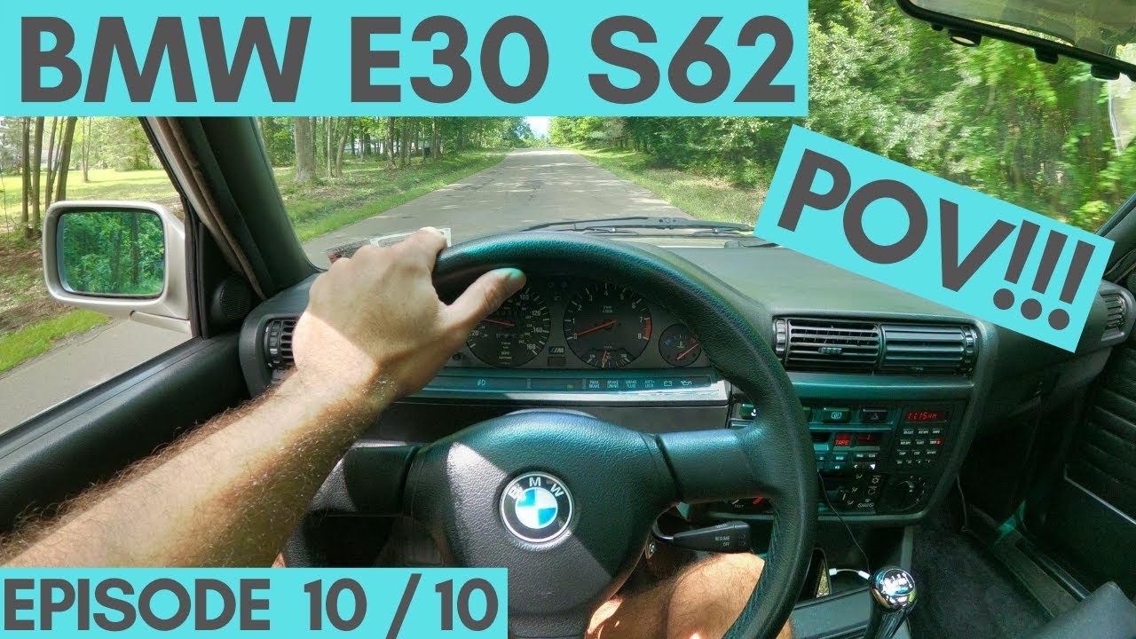 What's It Like To DRIVE A 1989 BMW E30 S62 V8 Swap?! POV Bronzit Beast!
