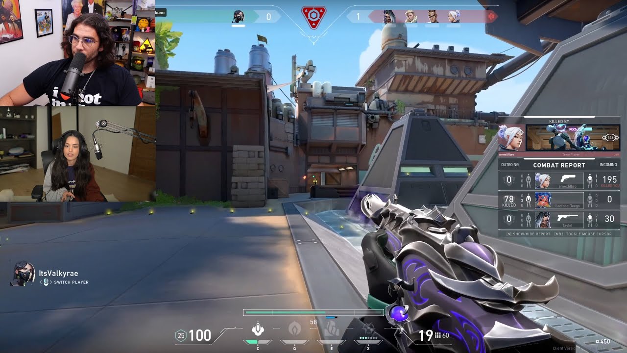Offstream Valkyrae & Hasan Play a Scuffed Game of Valorant on Miyoung's stream with Sykkuno & Ramee