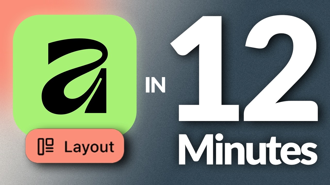 Изучите Affinity Layout за 12 МИНУТ! | Инструменты, макет, текст и т. д. | Основы для начинающих