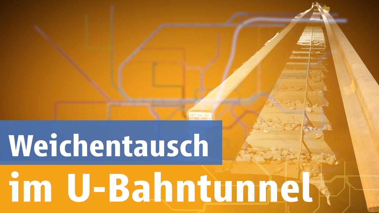 Nachts an der Münchner Freiheit: So werden die Weichen im U-Bahntunnel getauscht