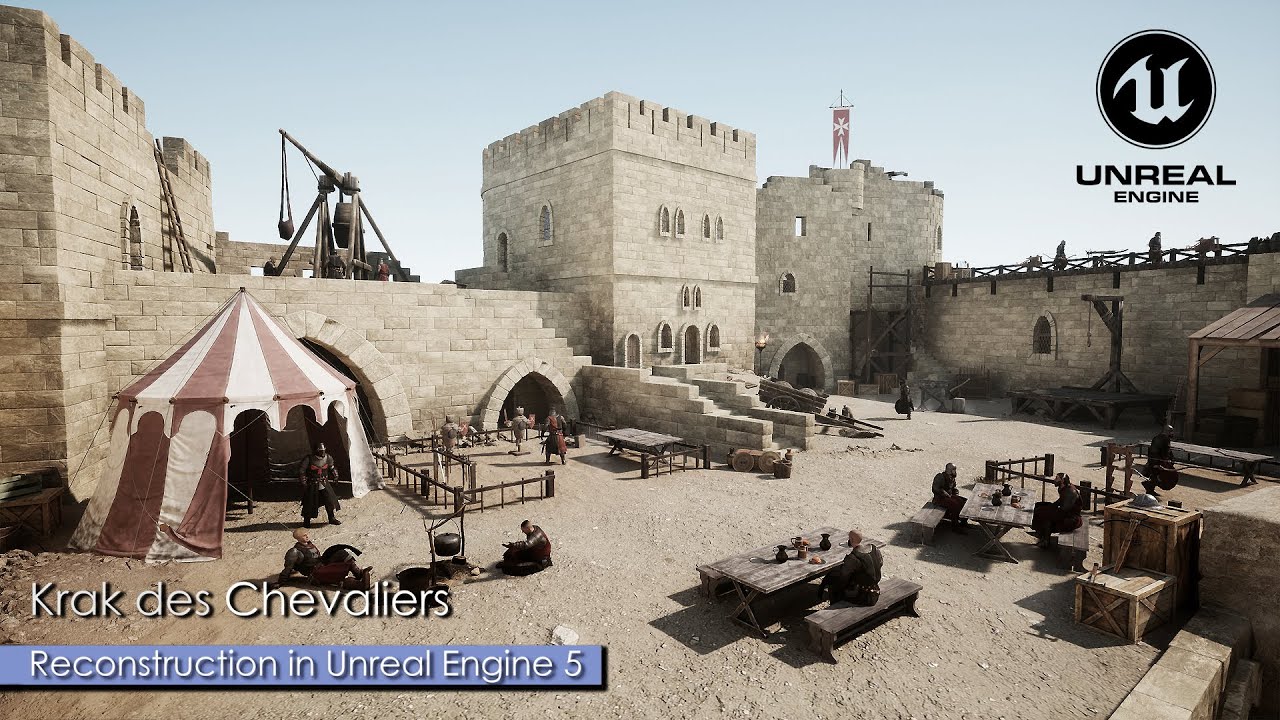 Krak des Chevaliers Reconstruction in Unreal Engine 5