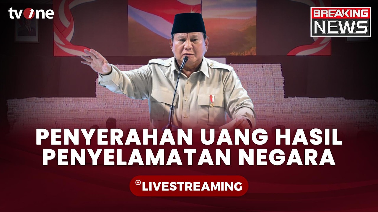 [BREAKING NEWS] Presiden Prabowo Hadiri Penyerahan Sitaan Keuangan Negara di Kejaksaan Agung | tvOne