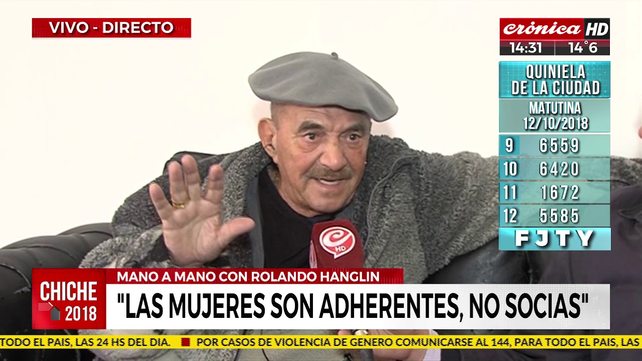 Mano a mano con Rolando Hanglin