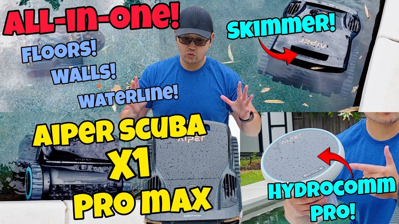 Skimmer + Cleaner in One! AIPER SCUBA X1 PRO MAX Review