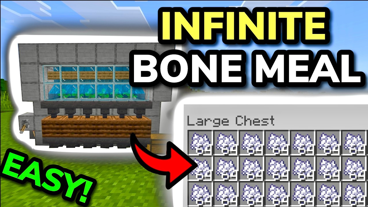 SIMPLE 26.4+ BONE MEAL FARM TUTORIAL in Minecraft Bedrock