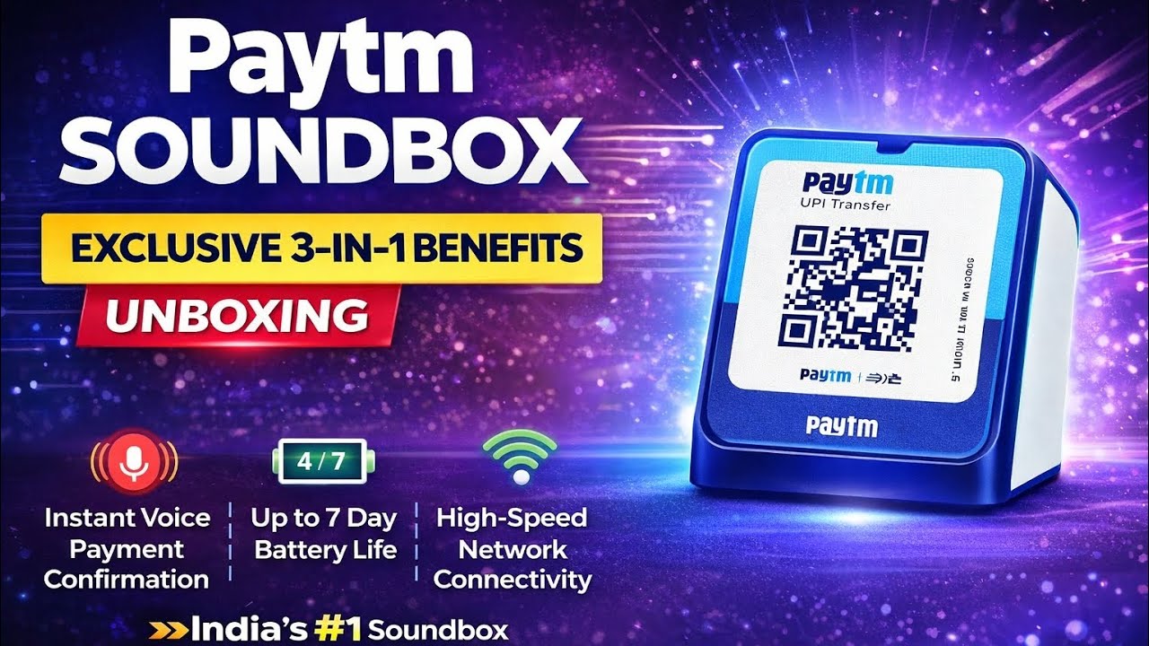 Paytm Soundbox 4 Unboxing 🔥 | India's No.1 Soundbox | 7 Days Battery | Voice Confirmation Review