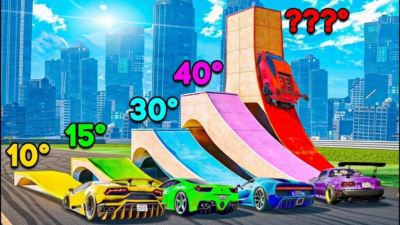 Which ramps gives you the longest jump in GTA 5?