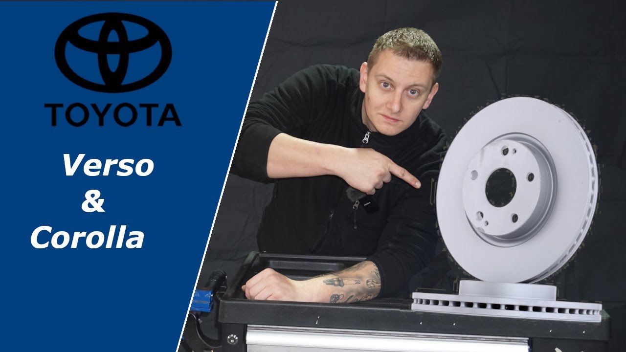Toyota Verso + Corolla Bremsen wechseln Vorne  Bremsscheiben und Bremsbeläge / Anzugsdrehmomente