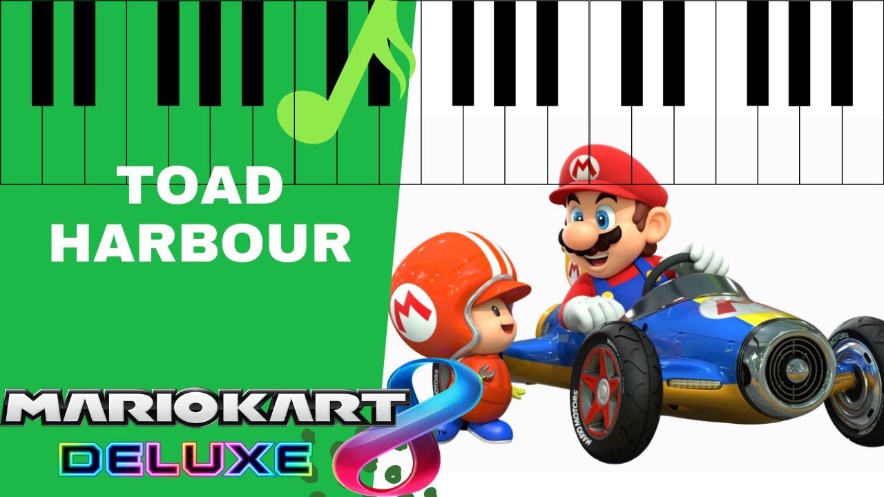 Toad Harbour - Mario Kart 8 Deluxe [Piano tutorial]
