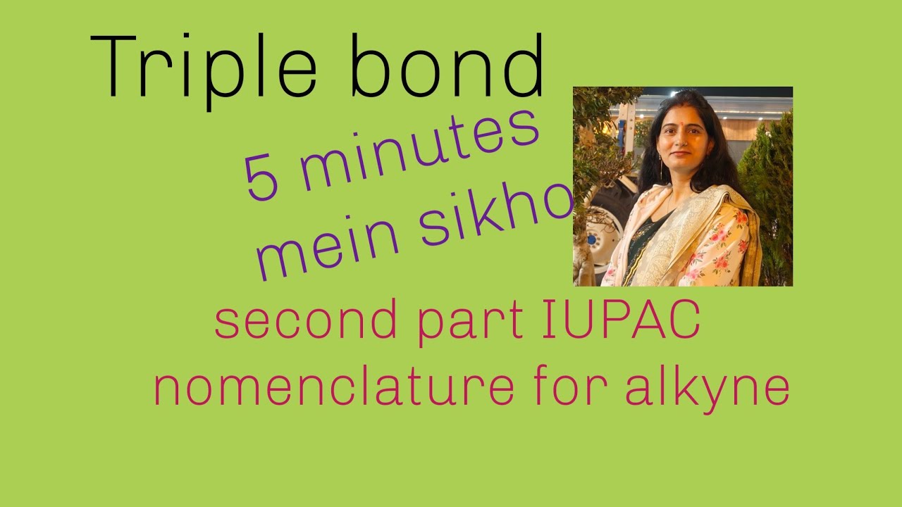 IUPAC nomenclature for Alkyne #chemistry #organic @RenuChoudhary-s3z 