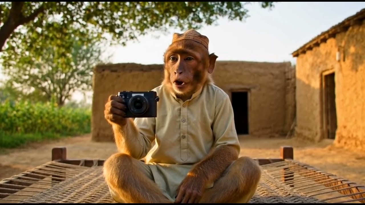 Funny Monkey Village Vlog | A Day In My Desi Village Life