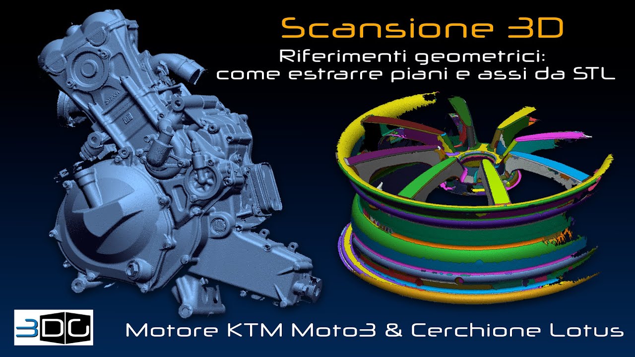 Motore KTM Moto3 250cc  | Come estrarre Riferimenti Geometrici da Scansione 3D | Geomagic Design X
