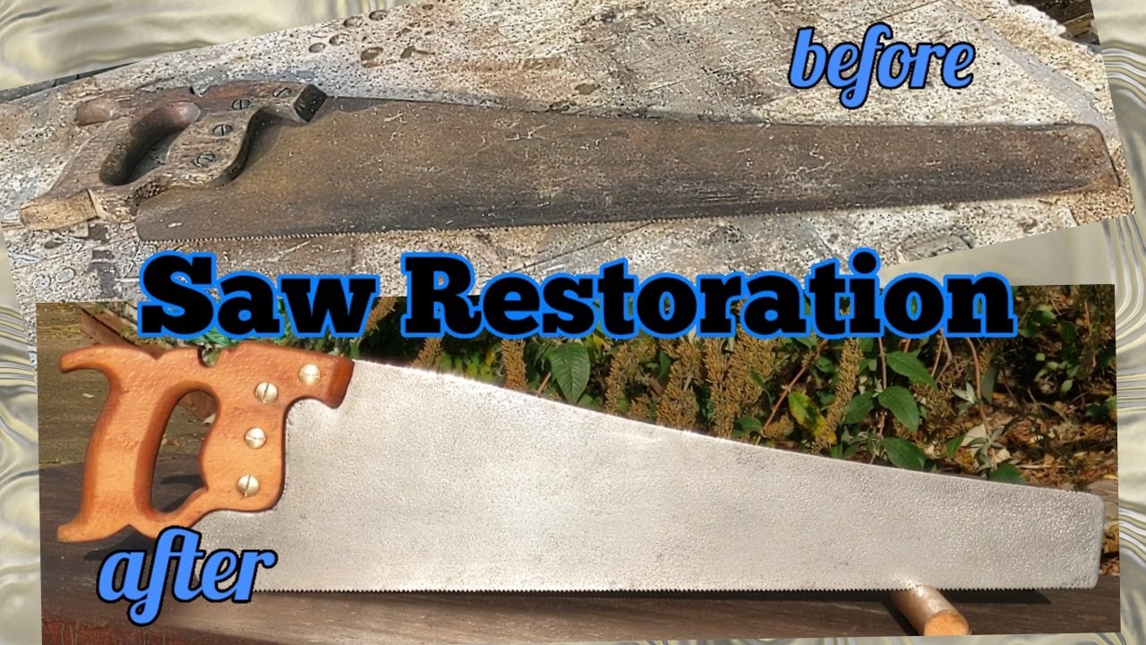 RESTORATION of a very RUSTY old HAND SAW