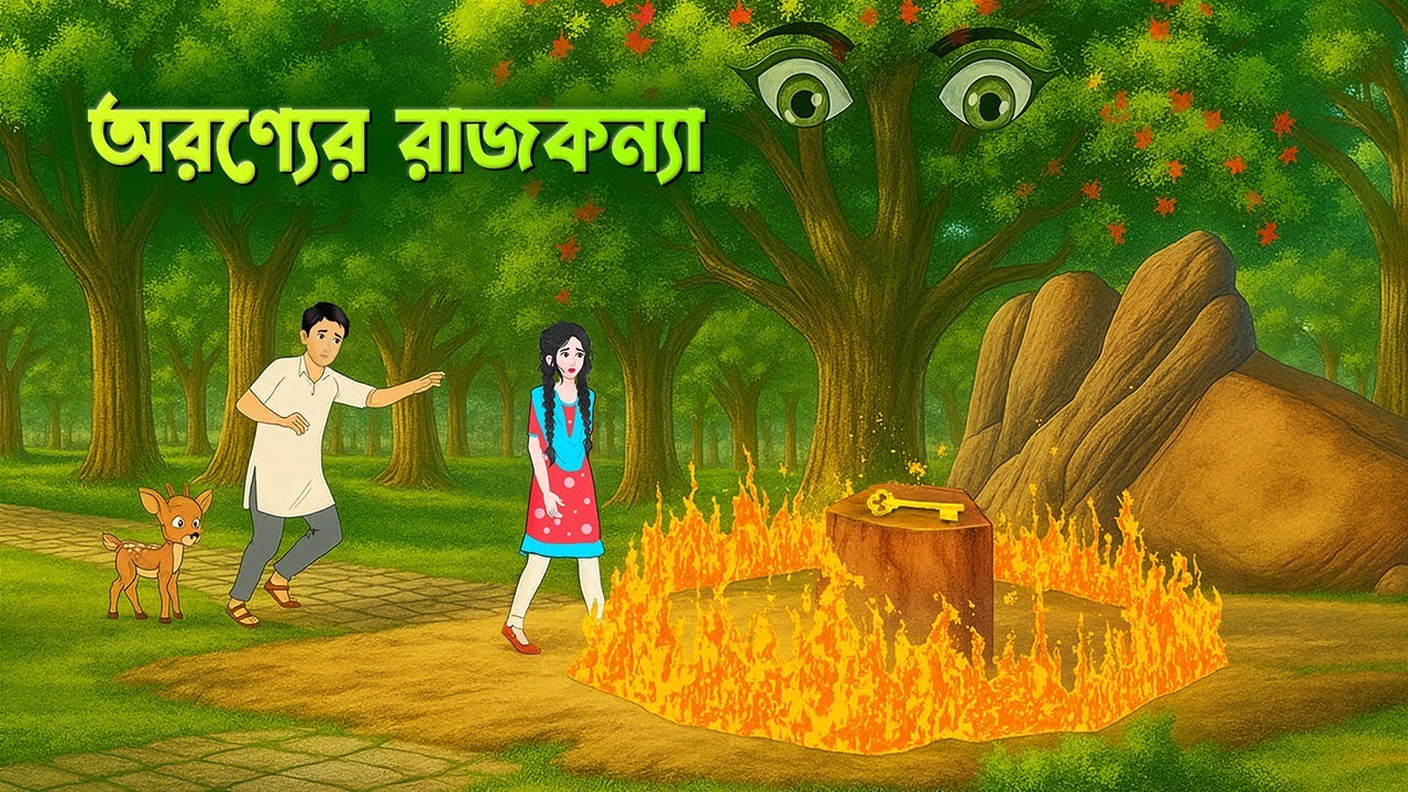 🌿 অরণ্যের রাজকন্যা | Princess of the Forest | Bengali Fantasy Story | Golpo Konna Cartoon
