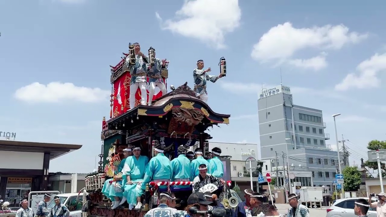 成田祇園祭　花﨑町 当番町駅前出陣式 から新勝寺大本堂までの引き回し　20250704