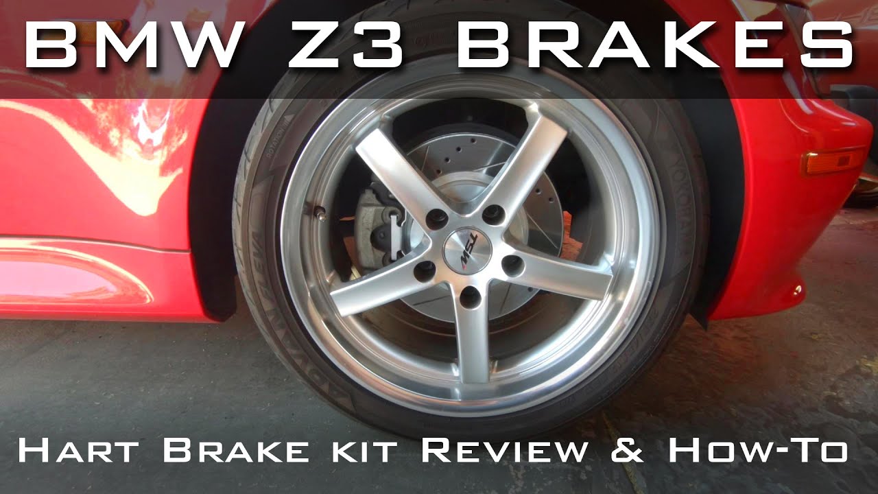 BMW Z3 1997-2001 Тормозные колодки, роторы, трубки - Установка комплекта Hart Brake своими руками...