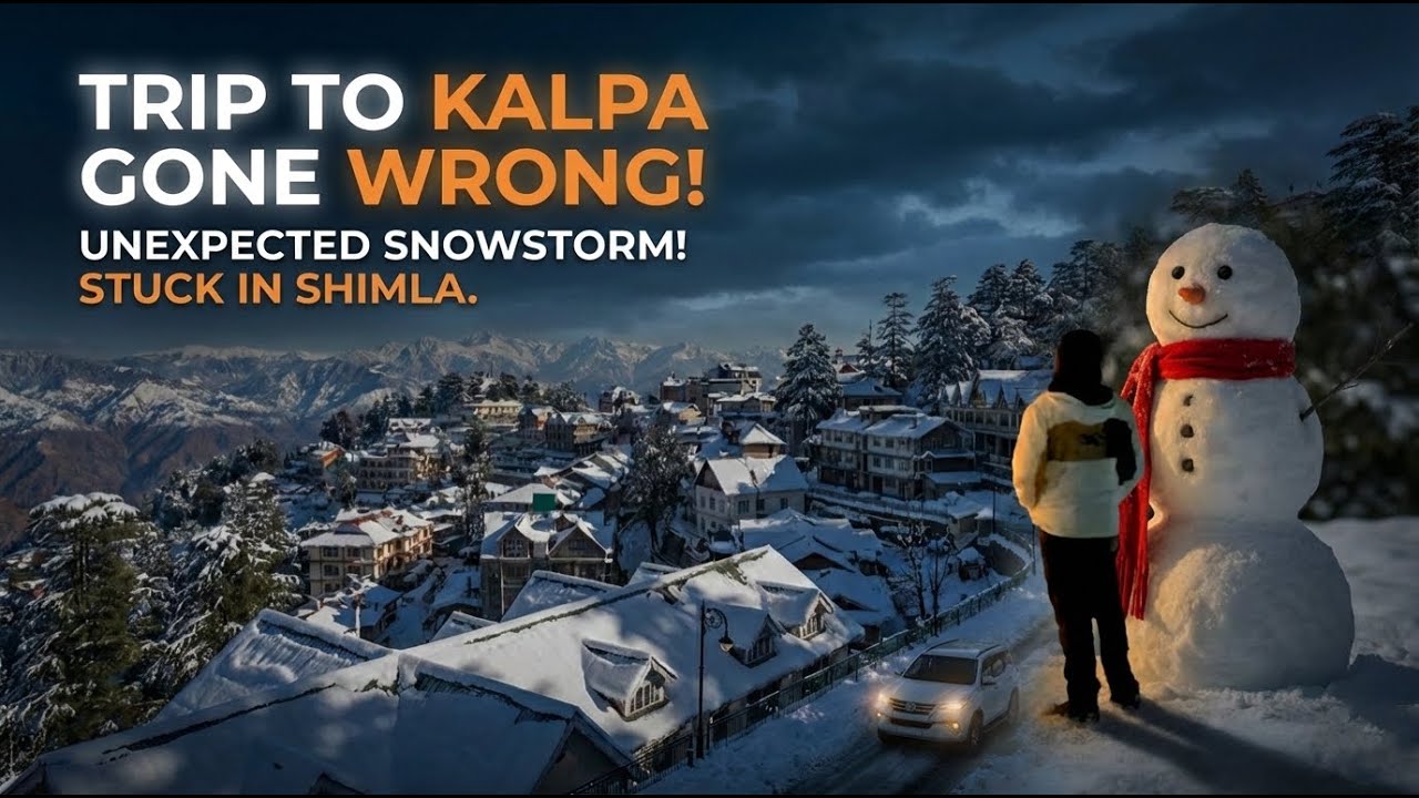 I Got STUCK in Shimla Snowstorm! From Chaos to Peace (Solo Bike Trip)