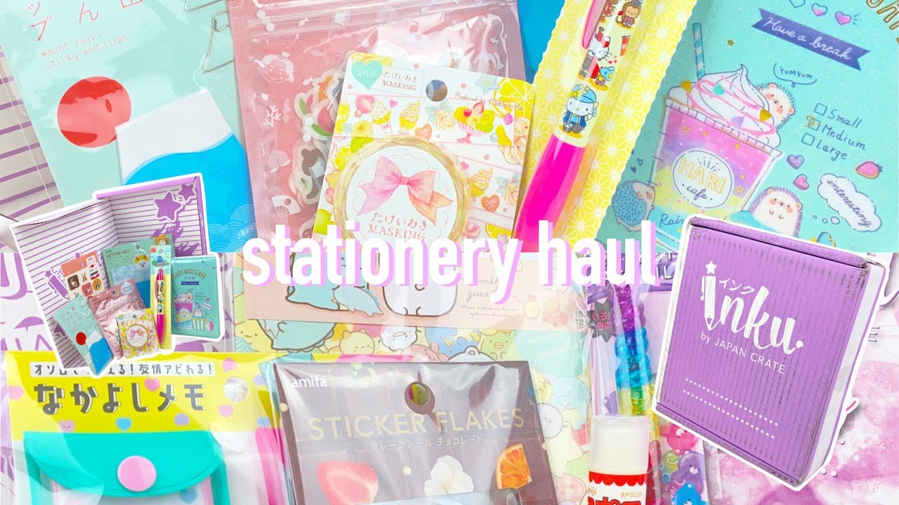 CUTE AND USEFUL JAPANESE STATIONERY UNBOXING! | Inku Crate ♡
