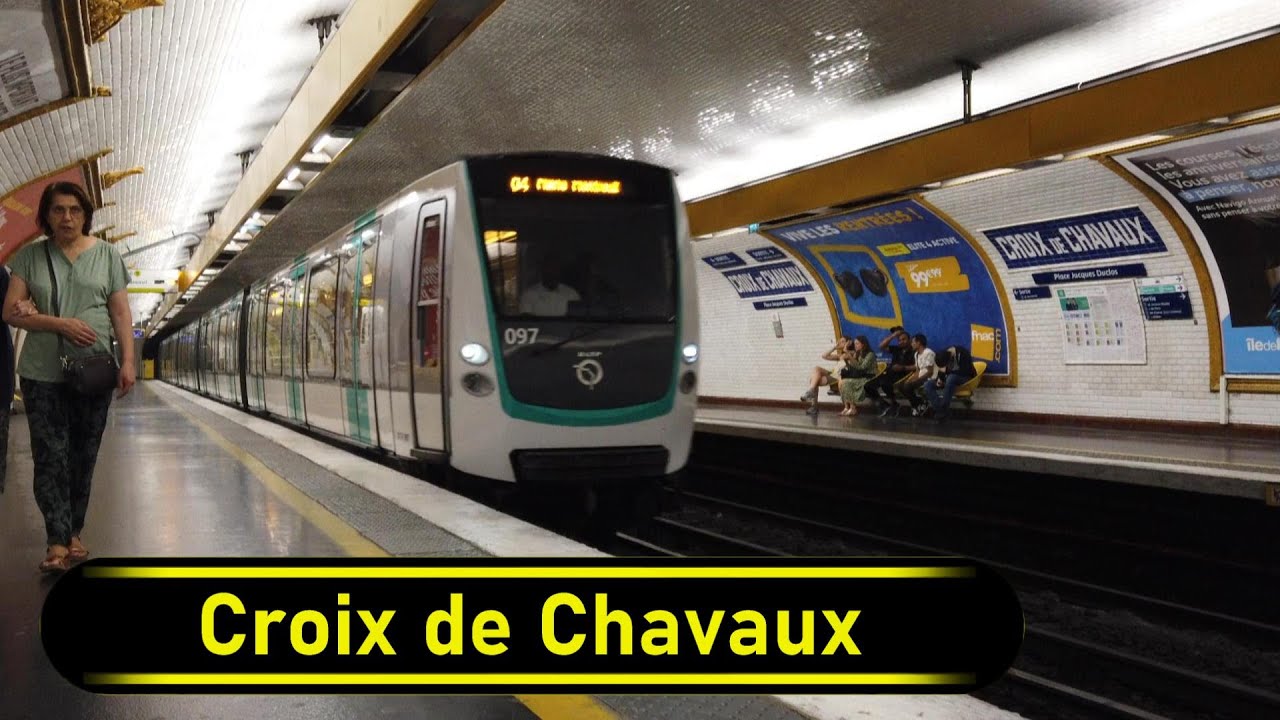 Metro Station Croix de Chavaux - Paris 🇫🇷 - Walkthrough 🚶