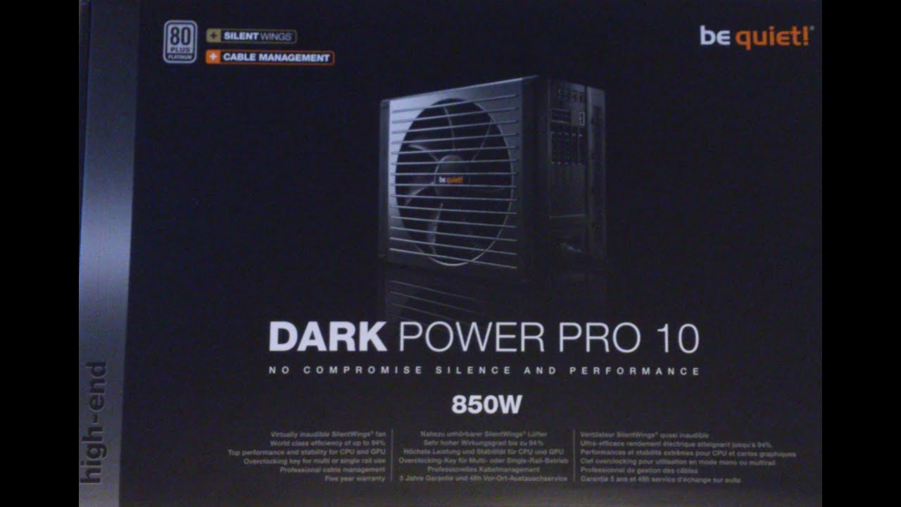 be quiet! DARK POWER PRO 10 850W Unboxing / Rozpakowanie i recenzja PL #3