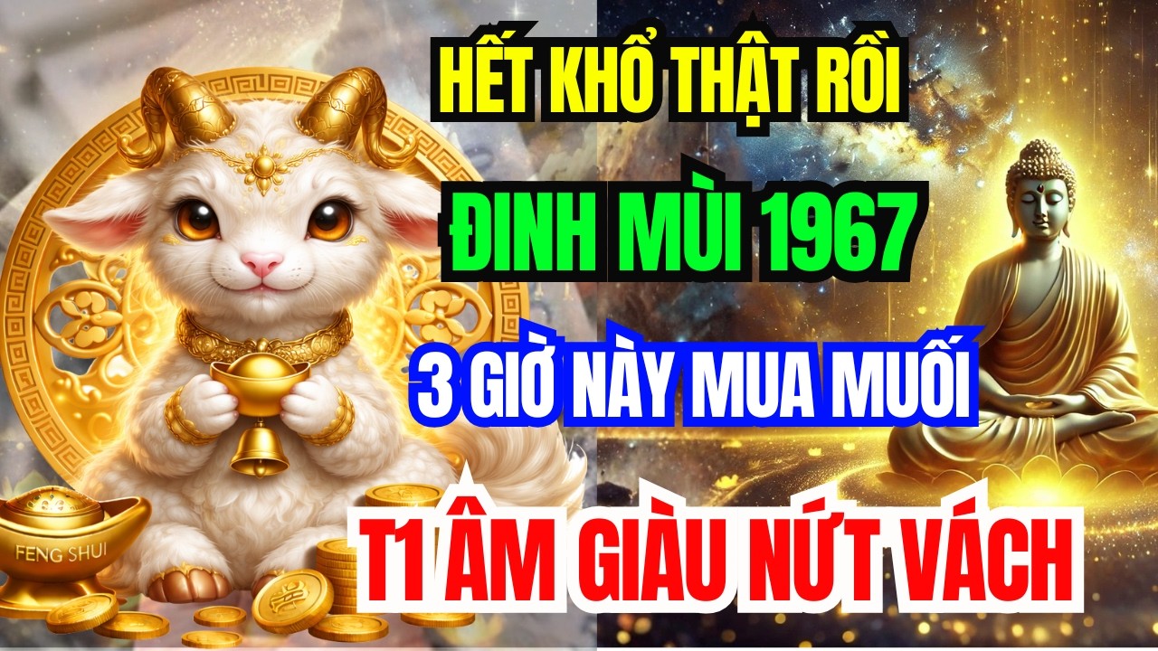 Thầy Phong Thủy Tiết Lộ: Đinh Mùi 1967 Mua Muối Vào 3 Ngày Này, Tiền Về Như Thác Lũ, Cả Năm May Mắn