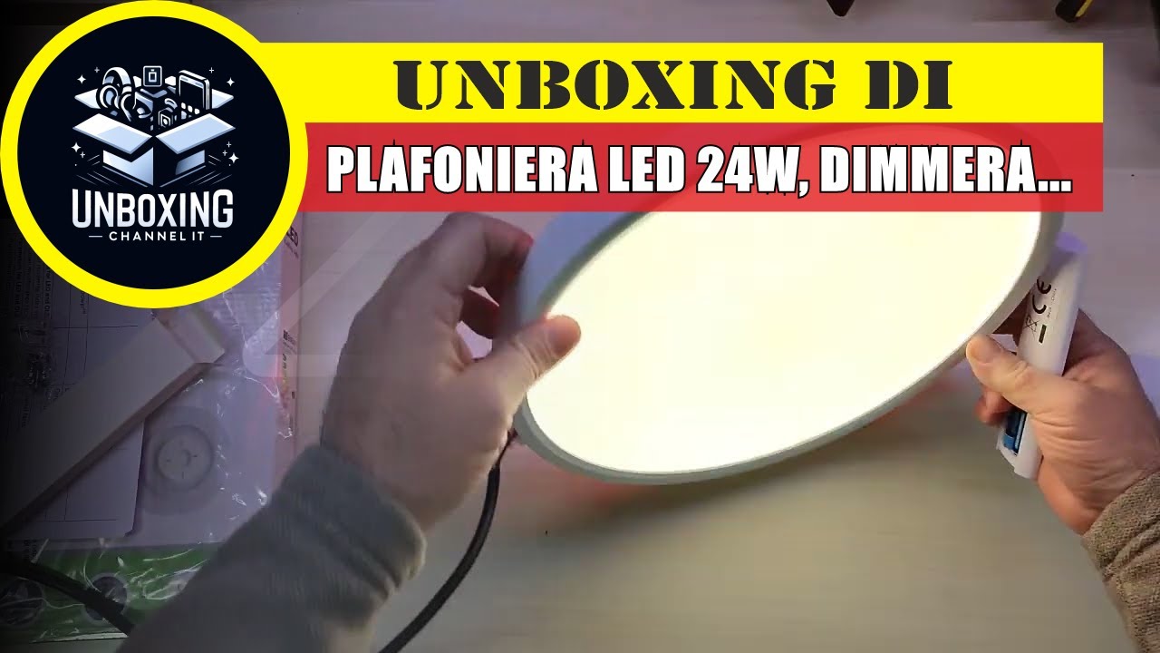 Plafoniera LED 24W, Dimmerabile Lampada Plafoniera led Soffitto Cambio Colore con Telecomando, RGB