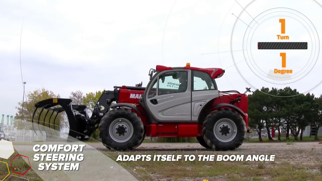 Manitou MLT modelio vairavimo sistema.
