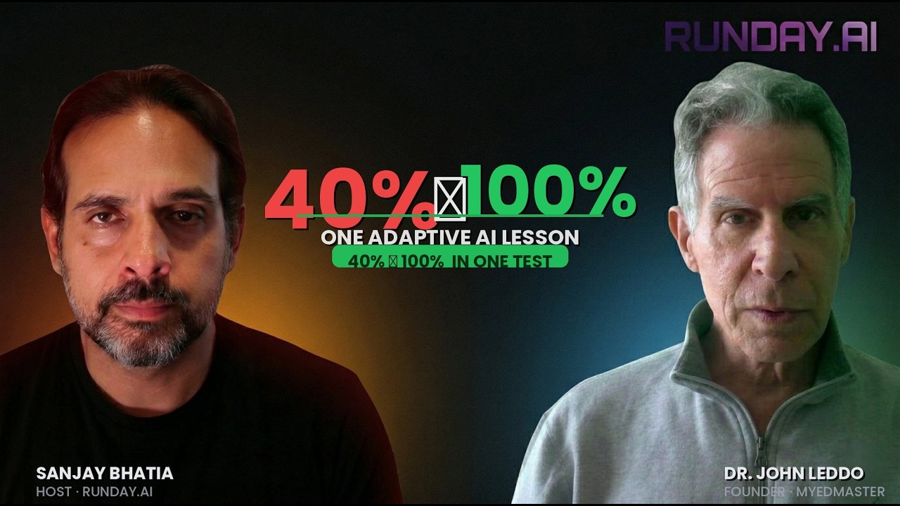From 40% to 100%: How Adaptive AI Is Fixing Education | Dr. John Leddo