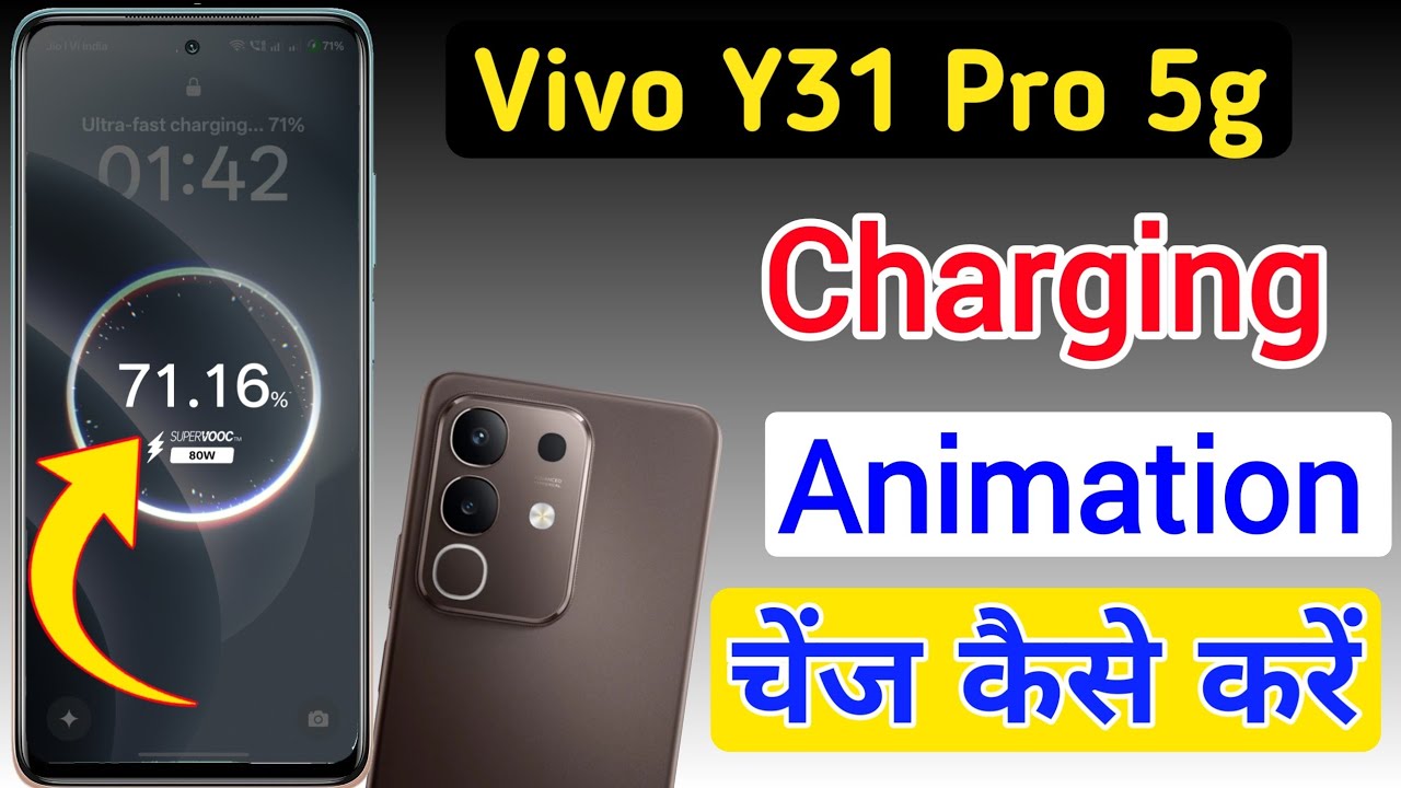 Vivo Y31 Pro 5G charging animation/how to change dynamic effect Vivo Y31 Pro 5G/ changing animation