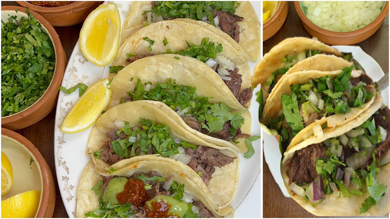 📌 Tacos 🌮 de Barbacoa 🍖de  Chamorros de Res Fáciles y deliciosos 😋 🌮