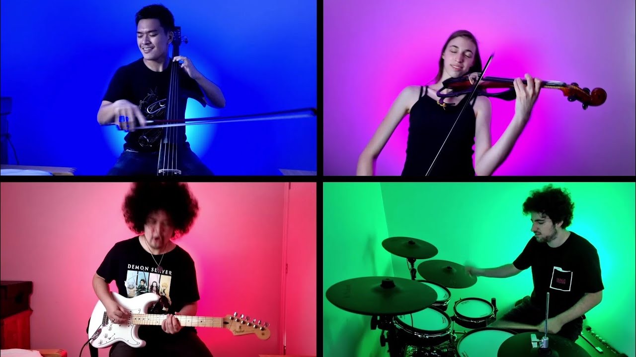 Gurenge - Demon Slayer OP - Cello, Violin, Guitar and Drums Cover