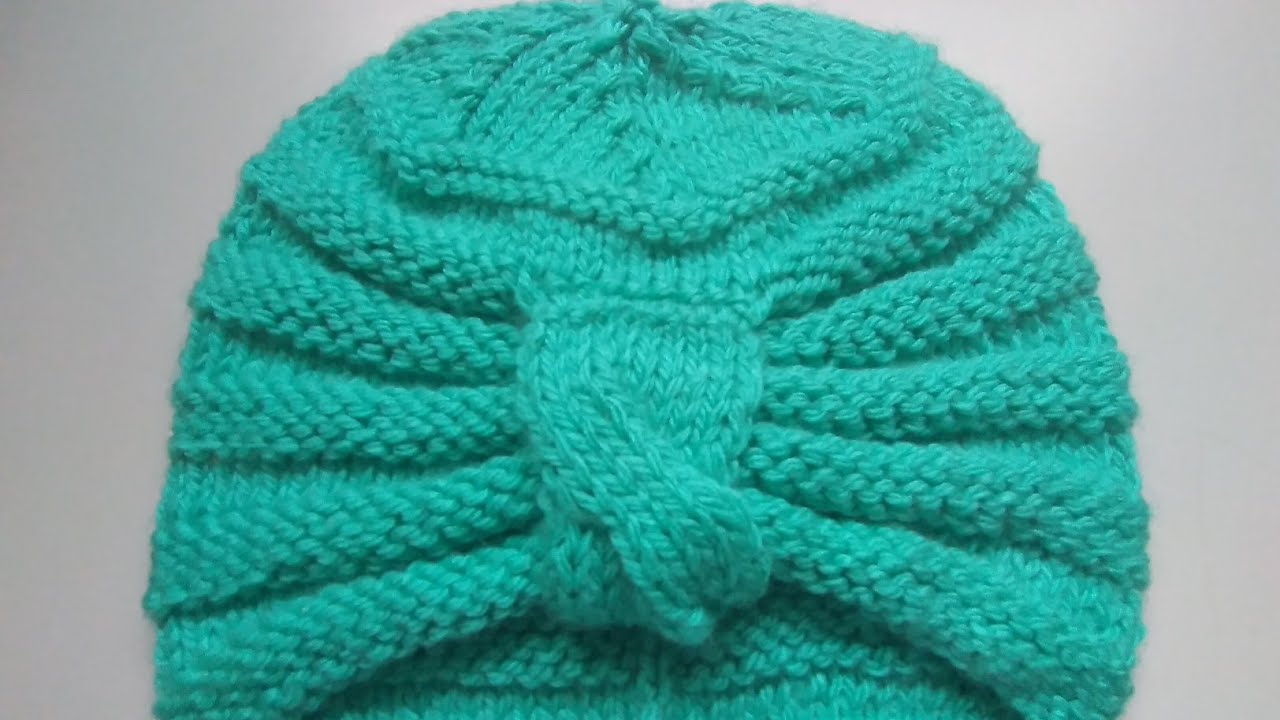 GORRO, TURBANTE...adulto....tricô....fácil...