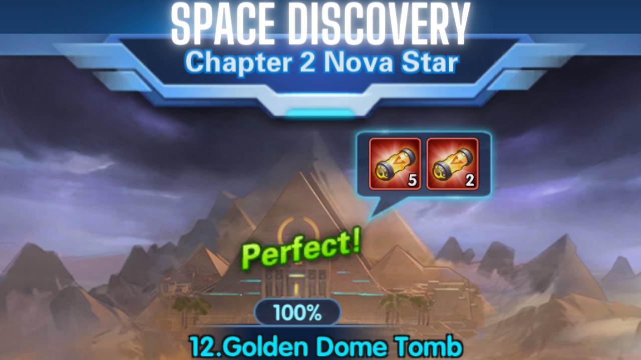 X-HERO | Epic Heroes - Space Discovery - Golden Dome Tomb - ALL Treasures - No overpowered Hero run