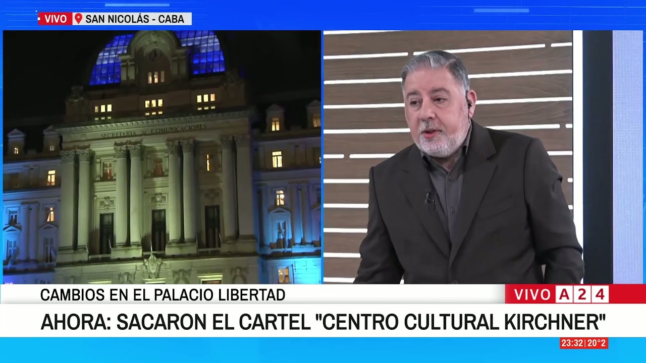 📢SACARON EL CARTEL DE "CENTRO CULTURAL KIRCHNER", AHORA DICE "SECRETARÍA DE COMUNICACIONES"