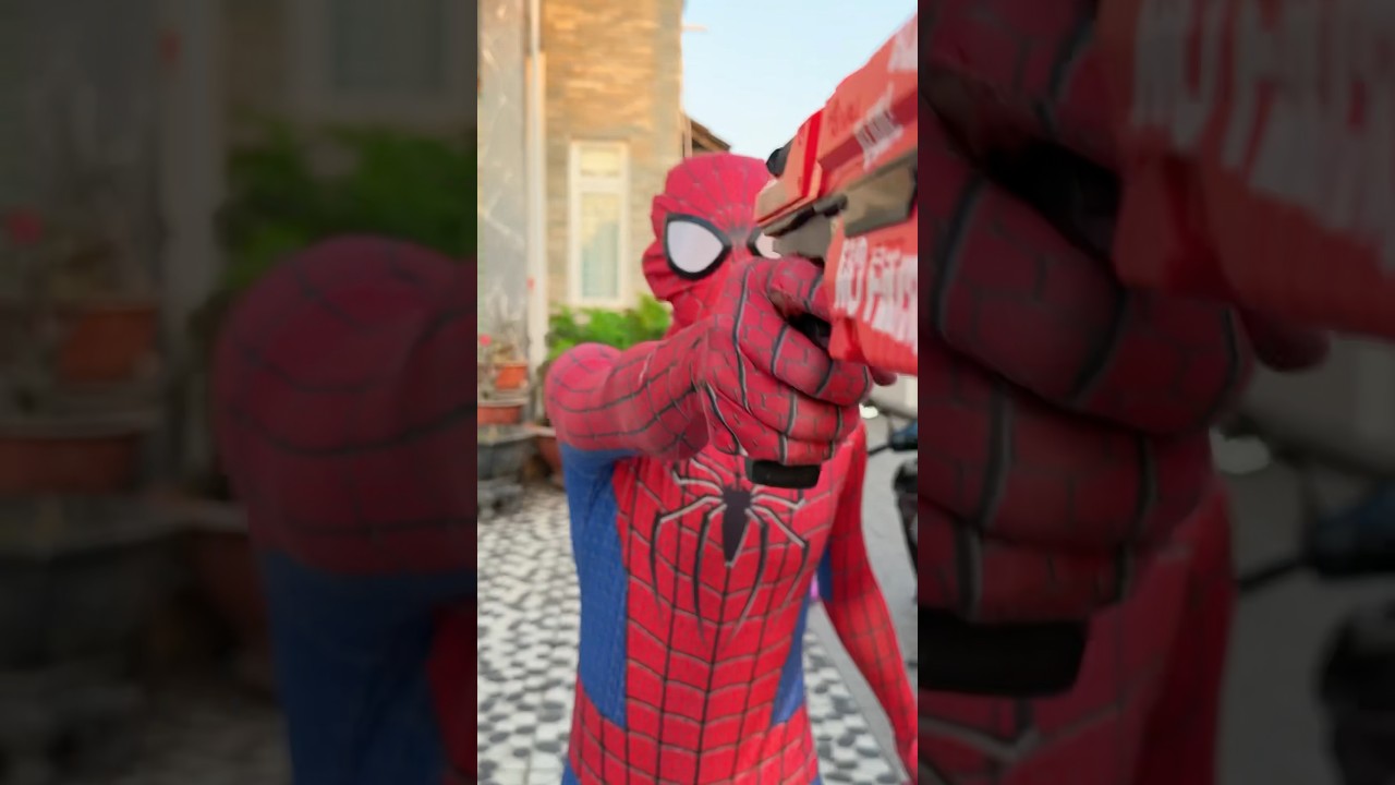 Spider-man Nerf Gin : Boss #spiderman #comedyshorts