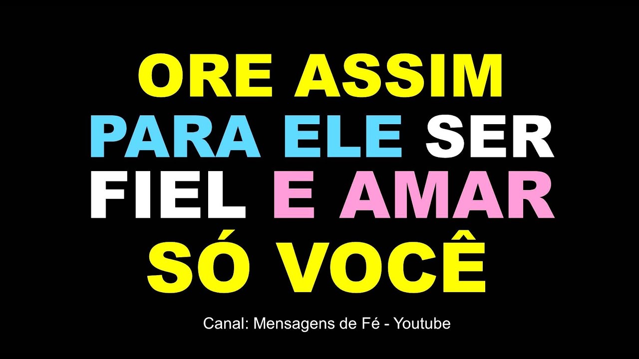 Oração poderosa para ele amar só a mim - Fidelidade total