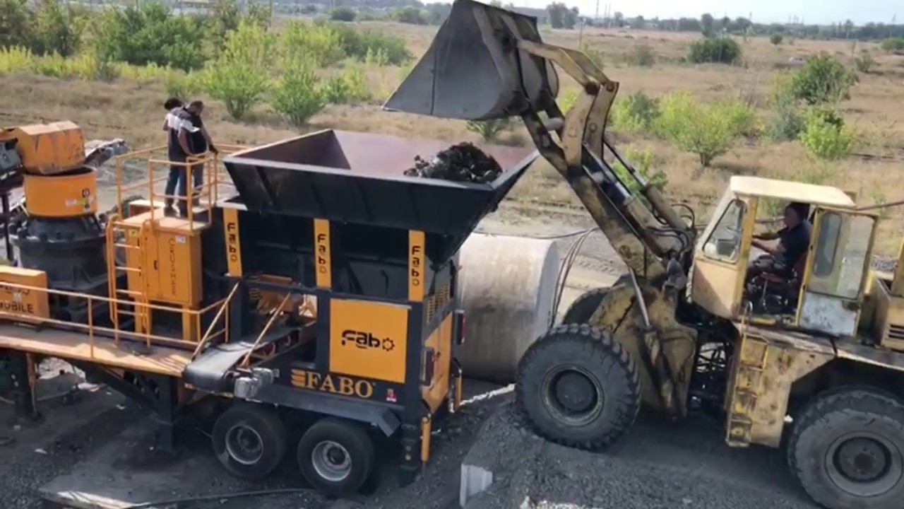 FABO MCK-65 Mobil Konkasör Tesisi- Mobil Bazalt Granit Konik Kırıcılı Kırma Eleme Tesisi