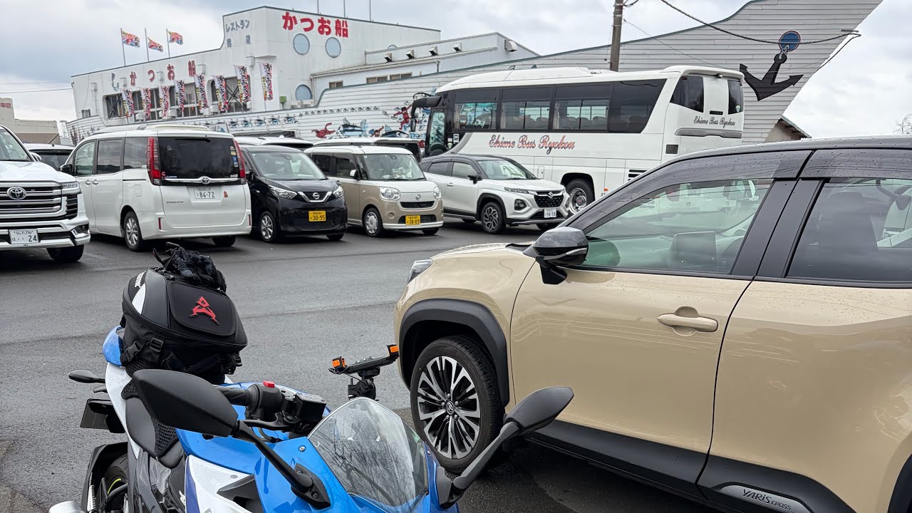 ジクサーSF250:高知自動車道途中からかつお船まで