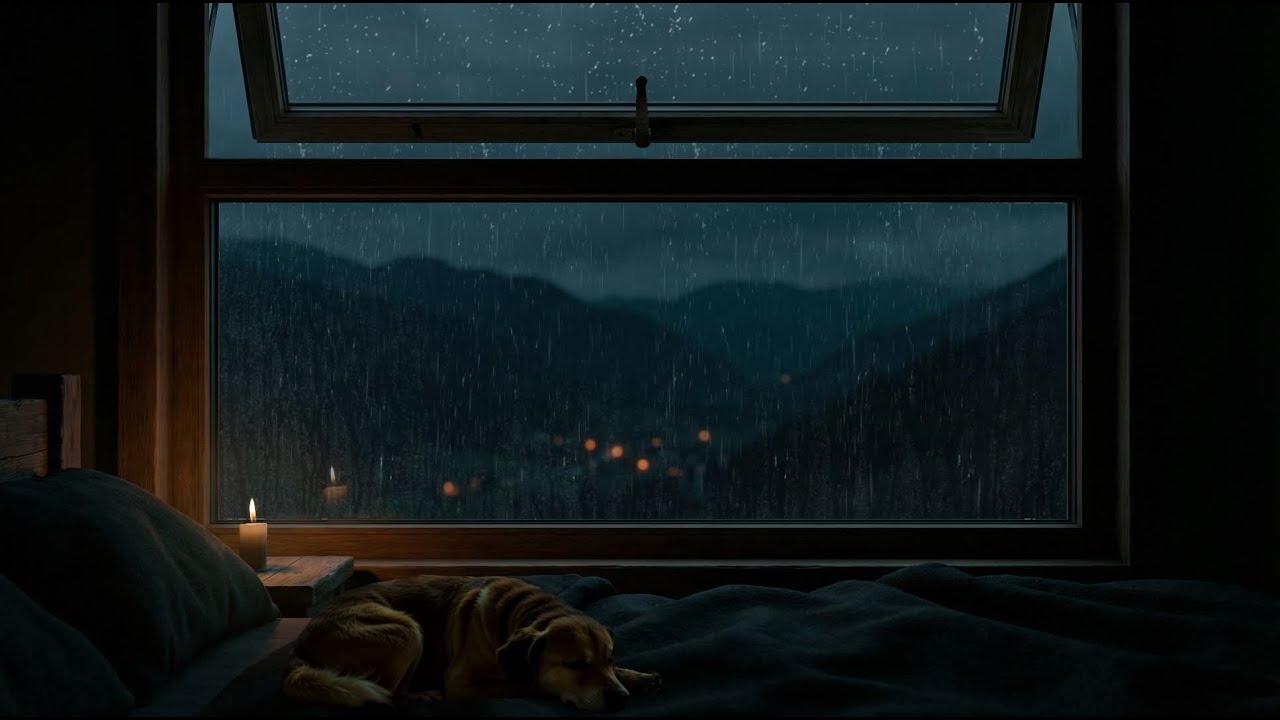 Rain Sounds for Sleeping - Soothing Rain & Gentle Thunder Relax for Fast Sleep, Remove Insomnia