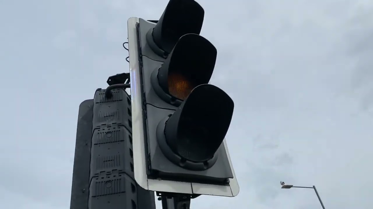 Siemens Helios LED Puffin Crossing Traffic Lights In Beaumaris Wales