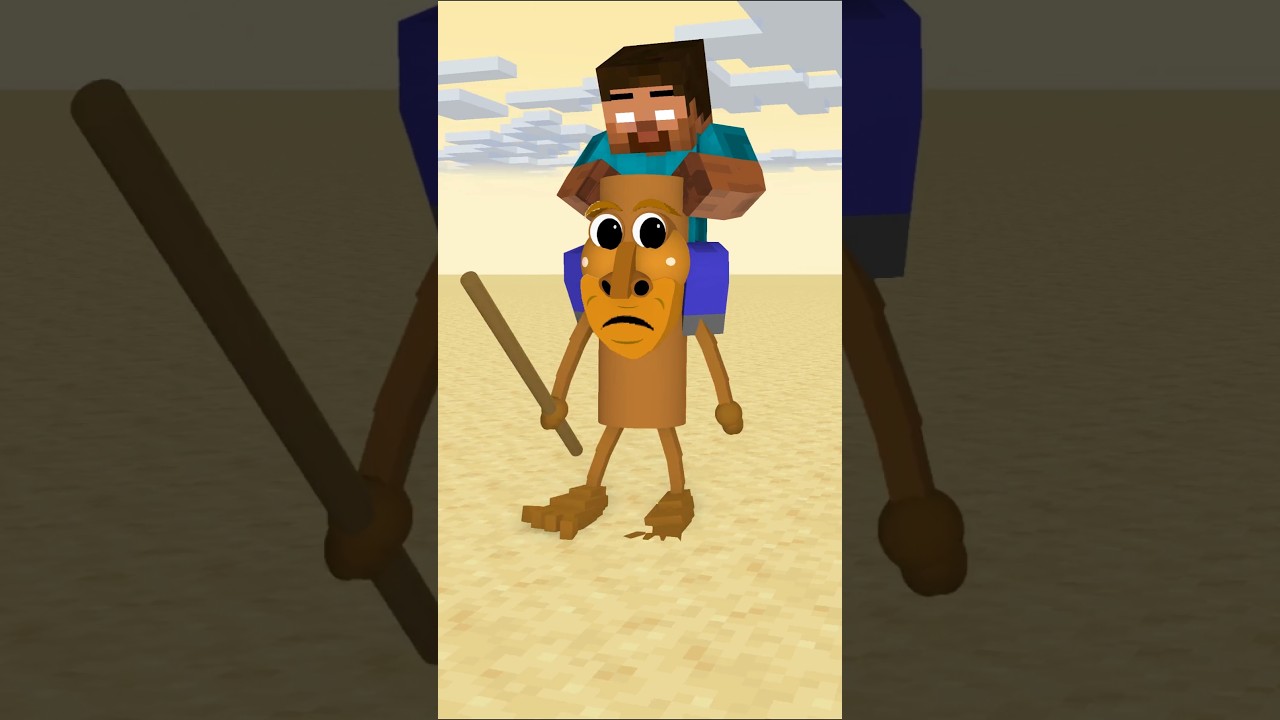 HELP Herobrine To Speed Up His Friend And Wins The Sprint Race #friendship #shorts #trending #anime
