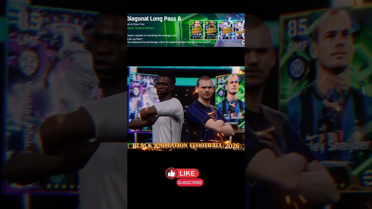 New Black Animation in eFootball 2026 Mobile #efootball #blackanimation #shortvideo #doubleplayers