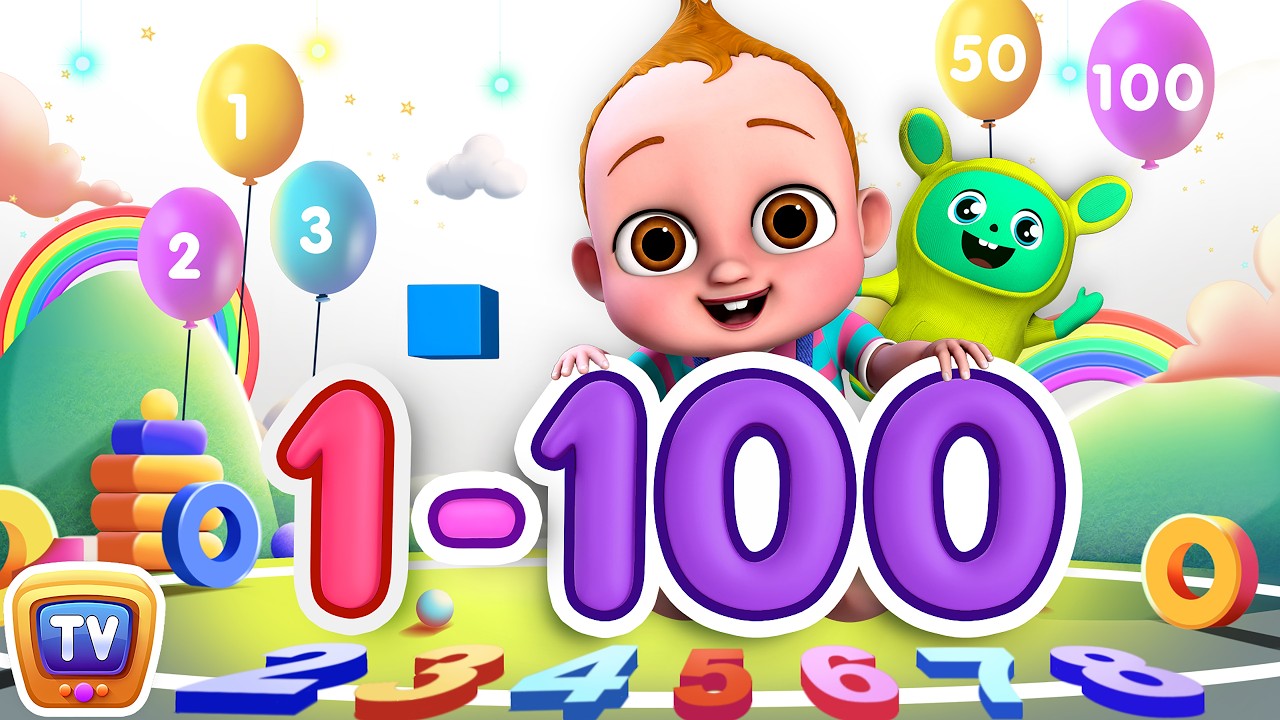 1 to 100 Numbers Song with Exercise - Baby Taku’s World - ChuChu TV Nursery Rhymes for Infants