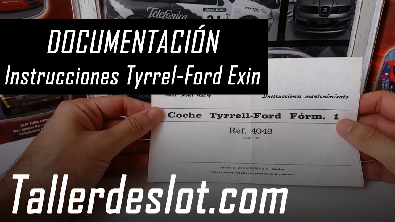 📝 INSTRUCCIONES Tyrrell-Ford EXIN 【 Documentaci&oacute;n  】 SCALEXTRIC A&ntilde;os 70-80