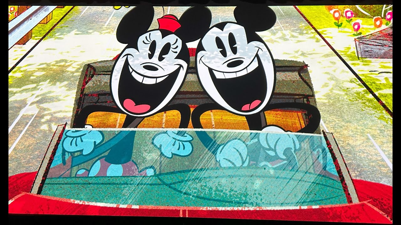 Mickey and Minnie's Runaway Railway - POV from CAR #2 with an Error. Disneyland, CA 2023.