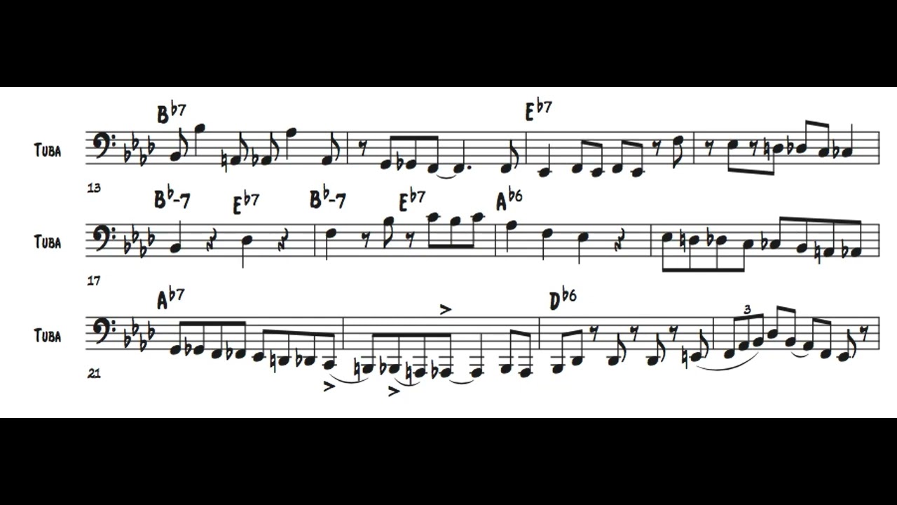 Louisiana - Sam Pilafian - Transcription