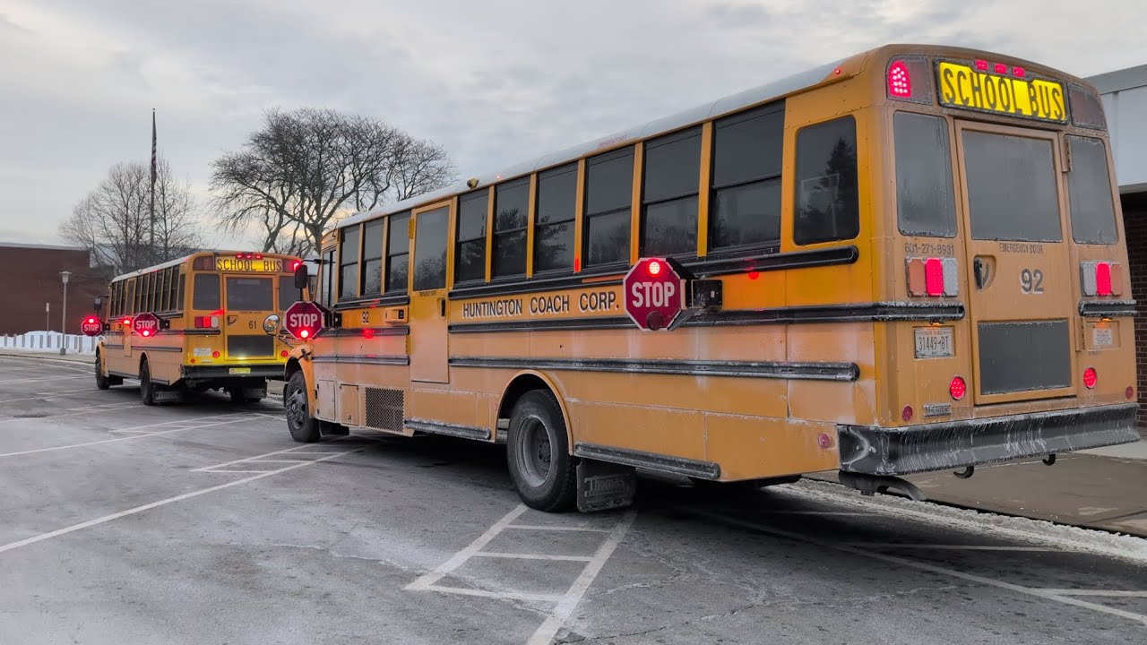 *15 MINUTE SPECIAL*  EVERY SCHOOL BUS PULLING UP AND LEAVING THE HIGHSCHOOL 