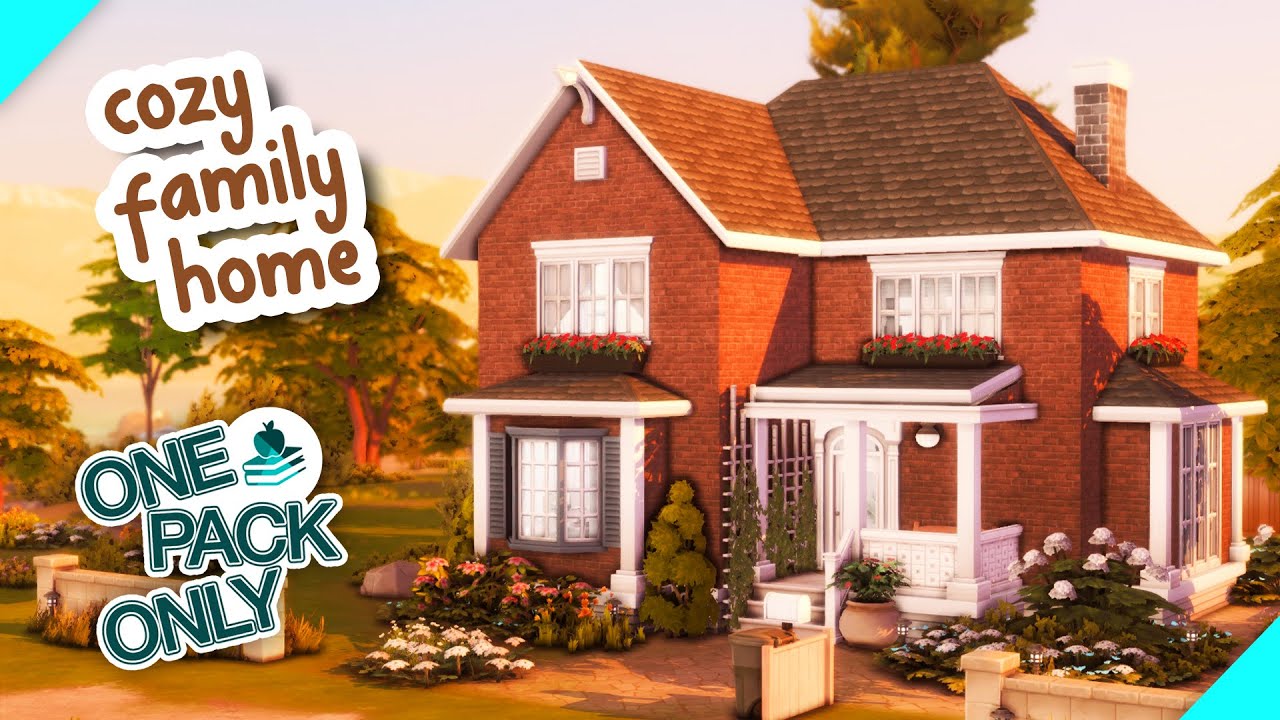 Cozy Family Home ✨ || The Sims 4 Speed Build || One Pack Only: High School Years